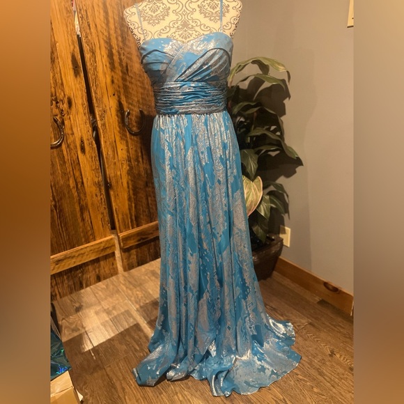 Aidan Mattox size 6 long empire waist dress - Picture 1 of 5